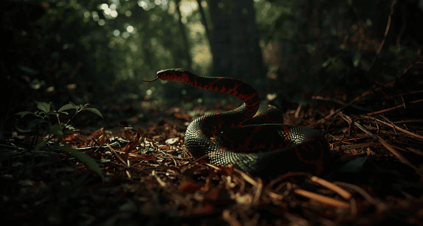 O que significa sonhar com cobra preta e vermelha — interpretação bíblica e cristã